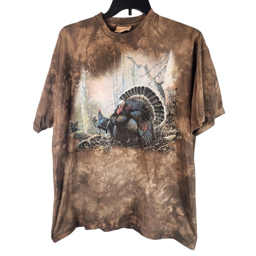 Vintage The Mountain Tie Dye Turkey short sleeve men's 2X
